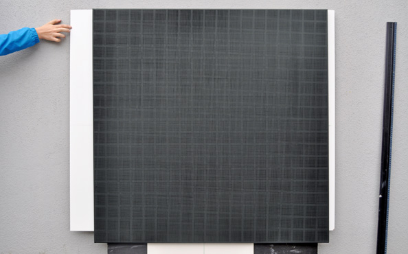 © Serena Amrein, Schlagschnur, 19 × 19 Quadrate. 2013