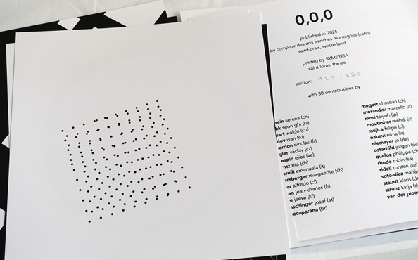 © Atelier Serena Amrein. Fondazione Marcello Morandini (IT), Gruppenausstellung des Portfolios 0,0,0 mit dreißig internationalen KünstlerInnen. 04.12.2025 — 25.01.2026 © Foto Serena Amrein (D)